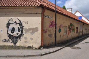 graffiti in Kaunas' Old Town; photo by EBC, May 18, 2012