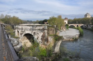 Ponte Cestio from Ponte Palatino