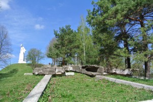 The Three Crosses and the ruins of what went before
